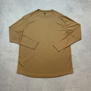Condor Long Sleeve Crew Neck Shirt Military Brown Mens Size 2XL
